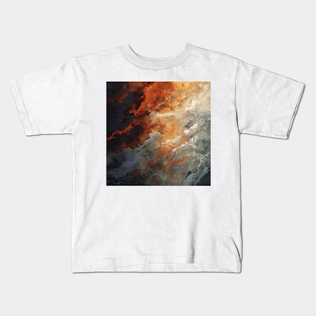 Stylized Surface Texture Kids T-Shirt by Sheptylevskyi